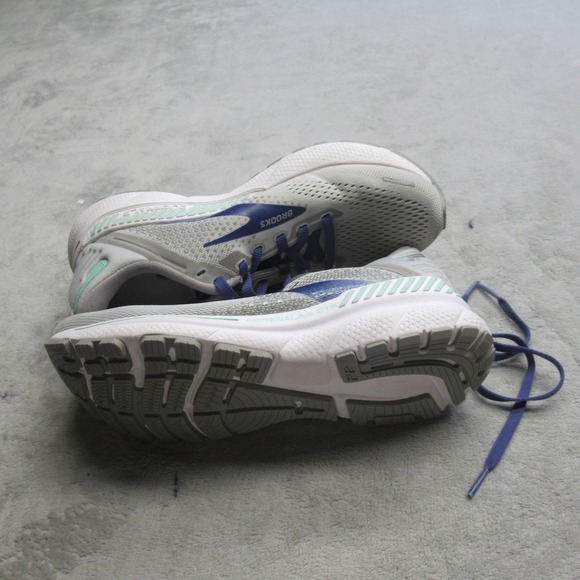Brooks Women Running Shoes 7 B White Adrenaline GTS 22 Lightweight LIGHTLY USED - Picture 10 of 15